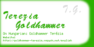 terezia goldhammer business card